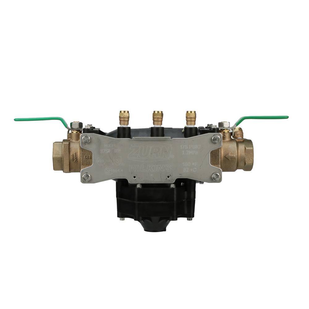 Wilkins 1-1/2 in. 375XL Brass Reduced Pressure Principle Backflow Preventer