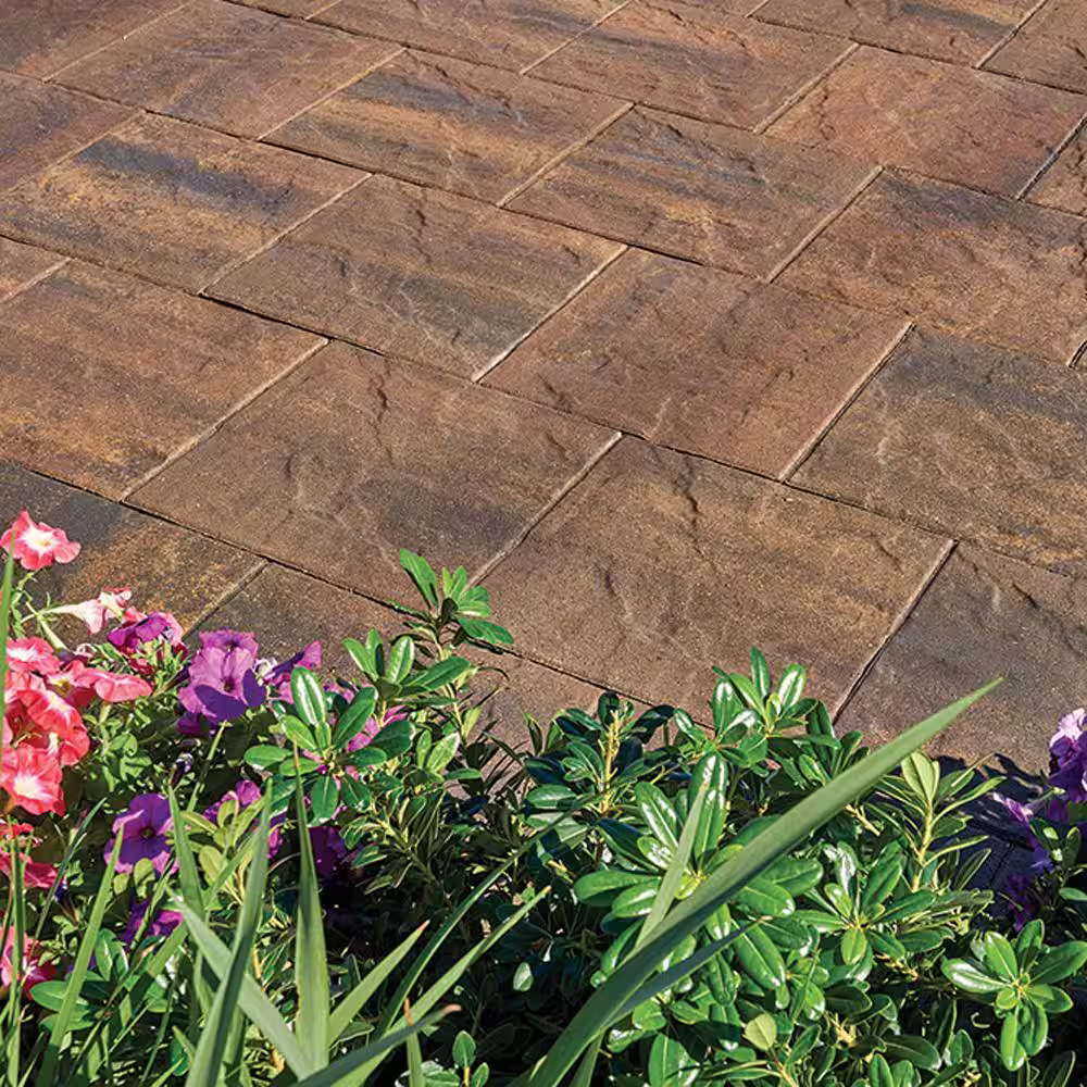 Pavestone Taverna Square 16 in. x 16 in. x 2 in. Walnut Blend Concrete Step Stone (72-Pieces/124 sq. ft./Pallet)
