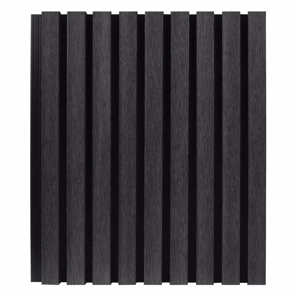 NewTechWood European Siding System 4.8 in. x 96 in. Composite Norwegian Board Siding in Hawaiian Charcoal