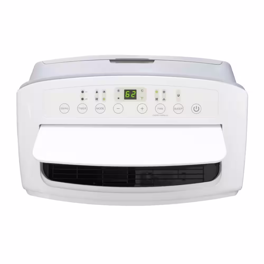 SPT 13,500 BTU (10,000 BTU, DOE) Portable Air Conditioner with Heater and Dehumidifier with Remote in White