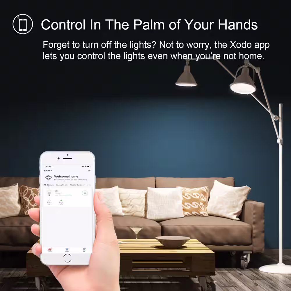 Xodo Smart Home Security Surveillance Kit with 1080p Camera, 60-Watts Smart Bulb,Smart Home Plug, App Controlled,Easy install