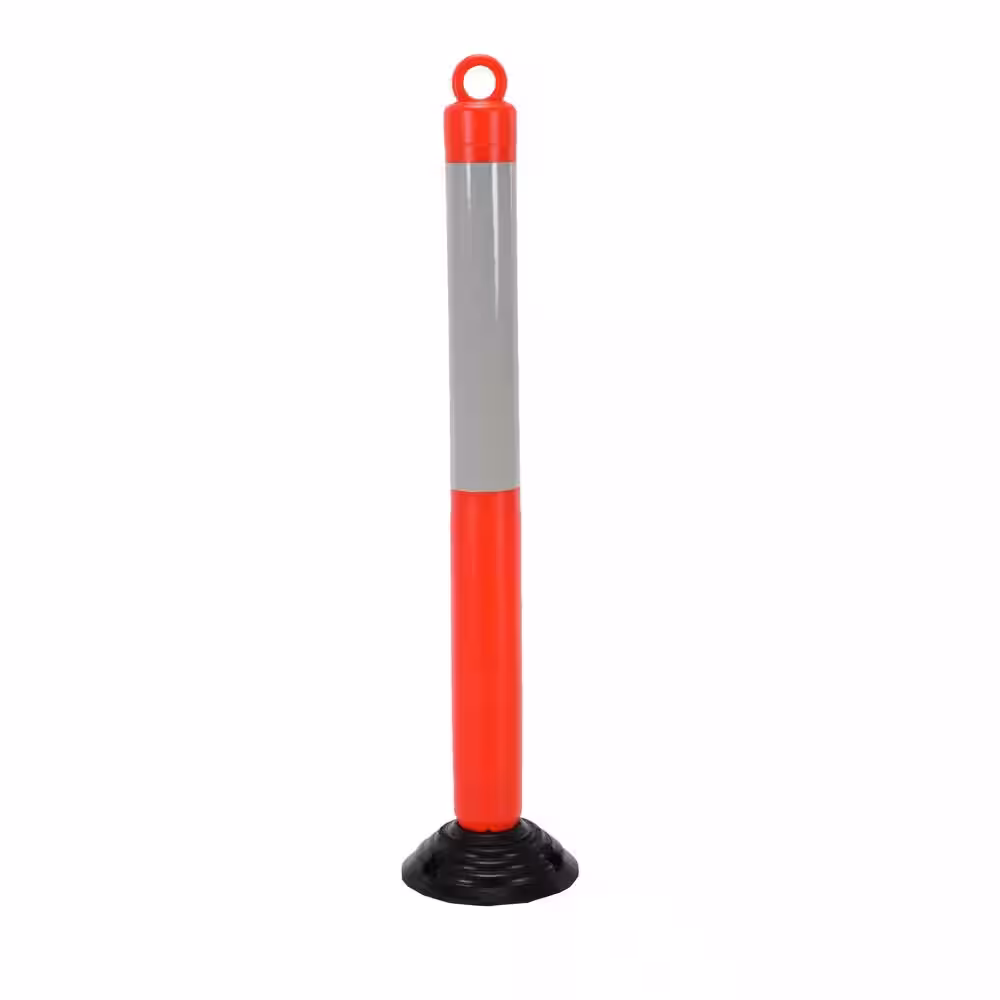 Vestil 47 in. x 4 in. Diameter Orange Plastic Bollard