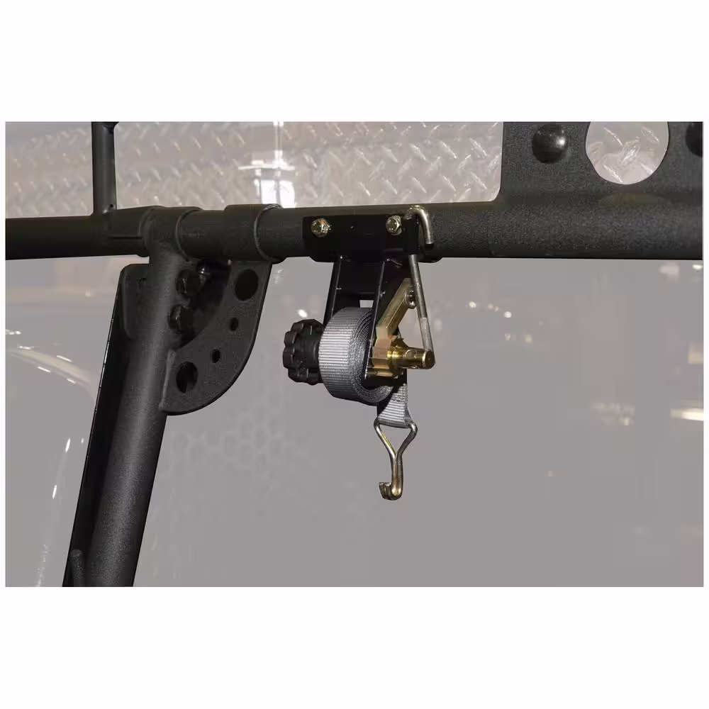 Buyers Products Company Ladder Rack Ratchet Tie Down Tube Mount With Double J Hooks