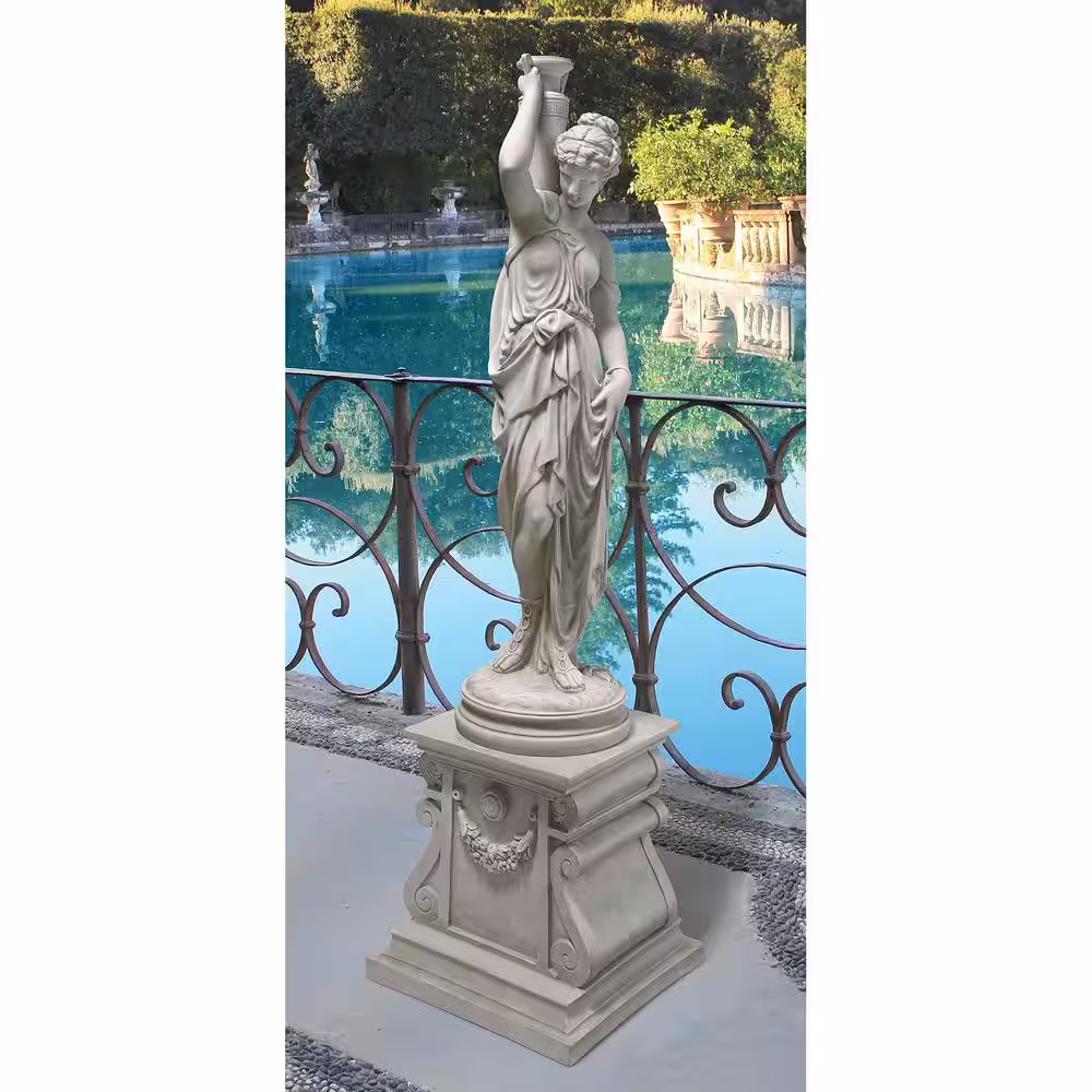 Design Toscano 39.5 in. H Dione the Divine Water Goddess Grand Garden Statue