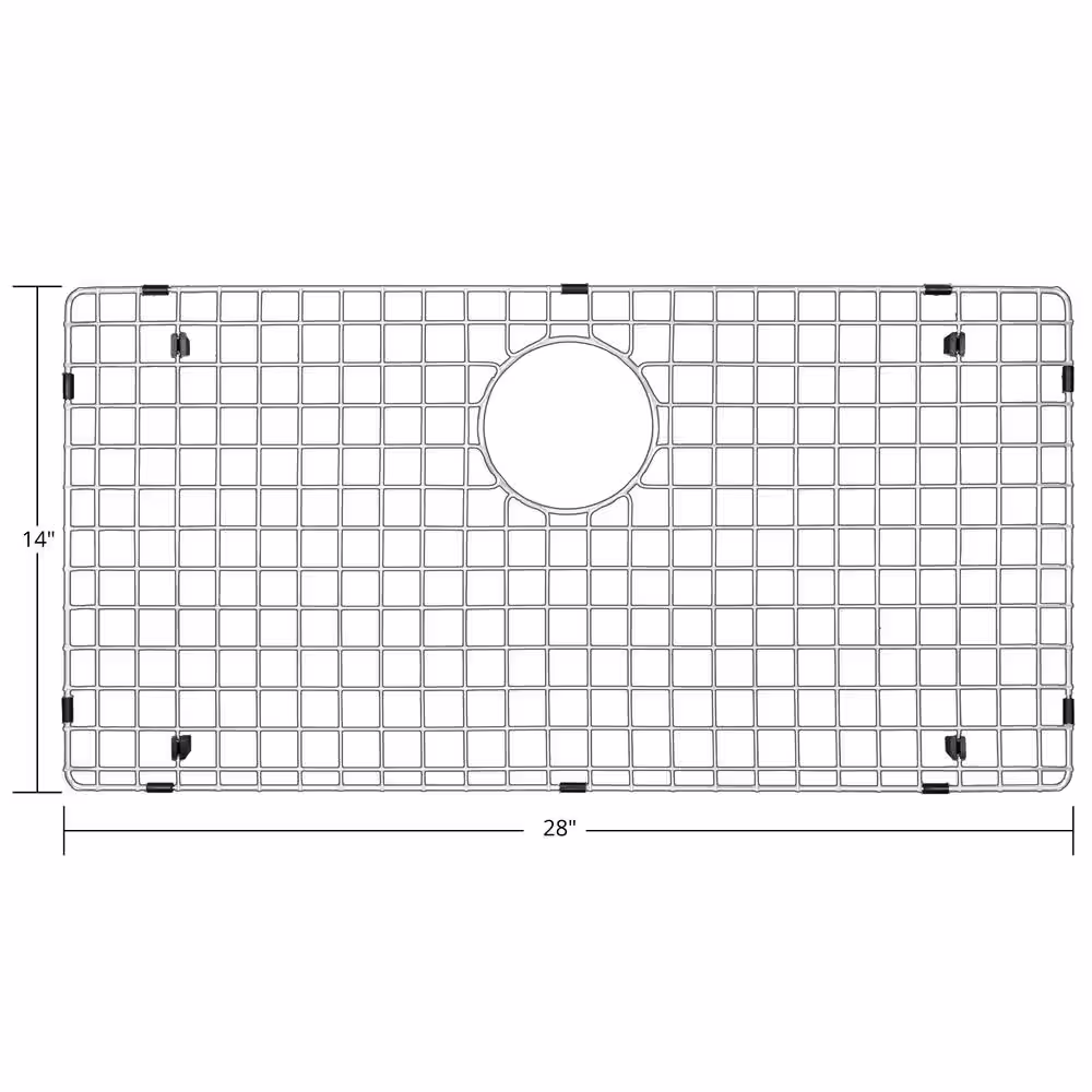 Karran 28 in. x 14 in. Stainless Steel Bottom Grid fits on sink SU75