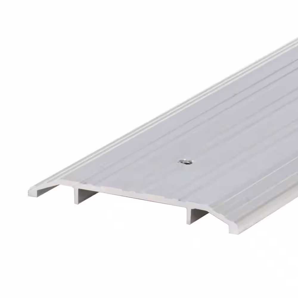 M-D Building Products 5 in. x 1/2 in. x 36 in. Silver Aluminum Commercial Flat-Profile Threshold