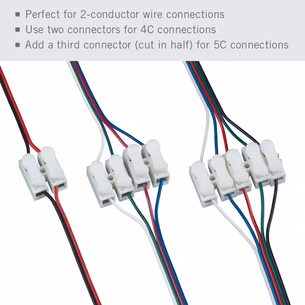 Armacost Lighting Wire-to-Wire Spring Connector cord (4-Pack)