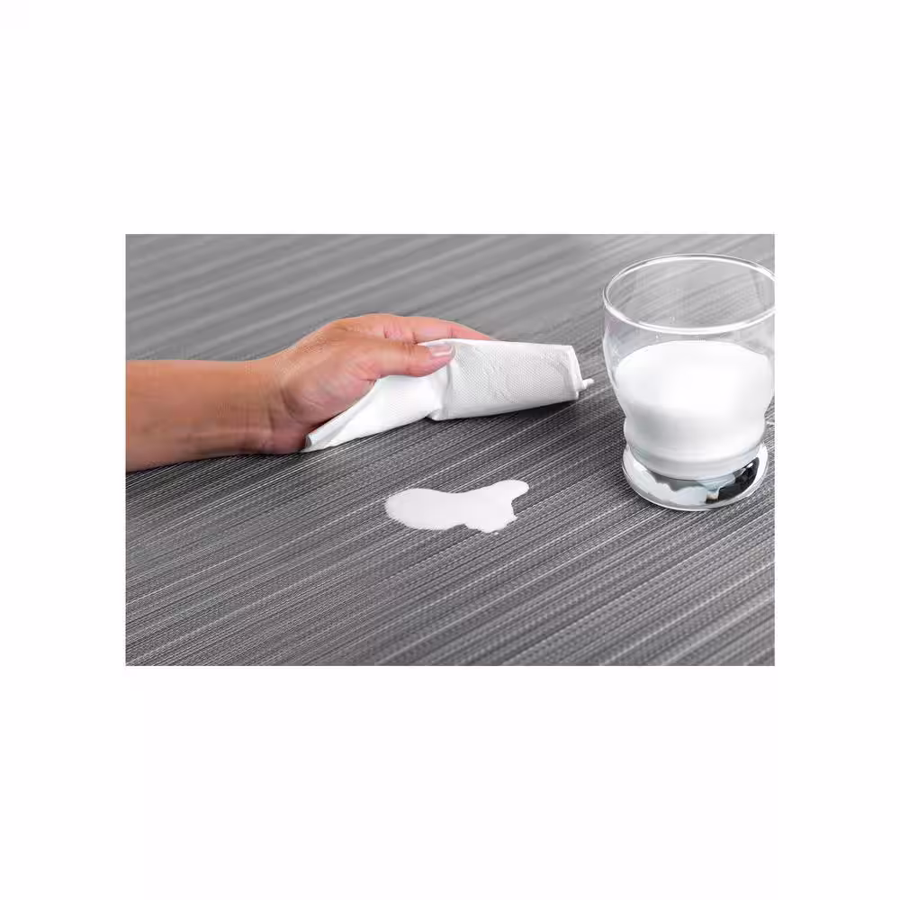 DASCO Easy Care Plaza/Oval 17 in. x 12 in. Granite Vinyl Placemats (Set of 6)