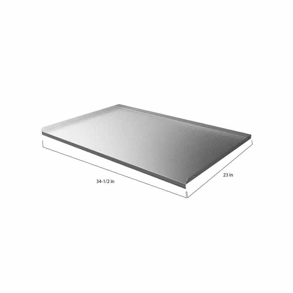 J COLLECTION 36 in. Sink Base Mat in Textured Aluminum