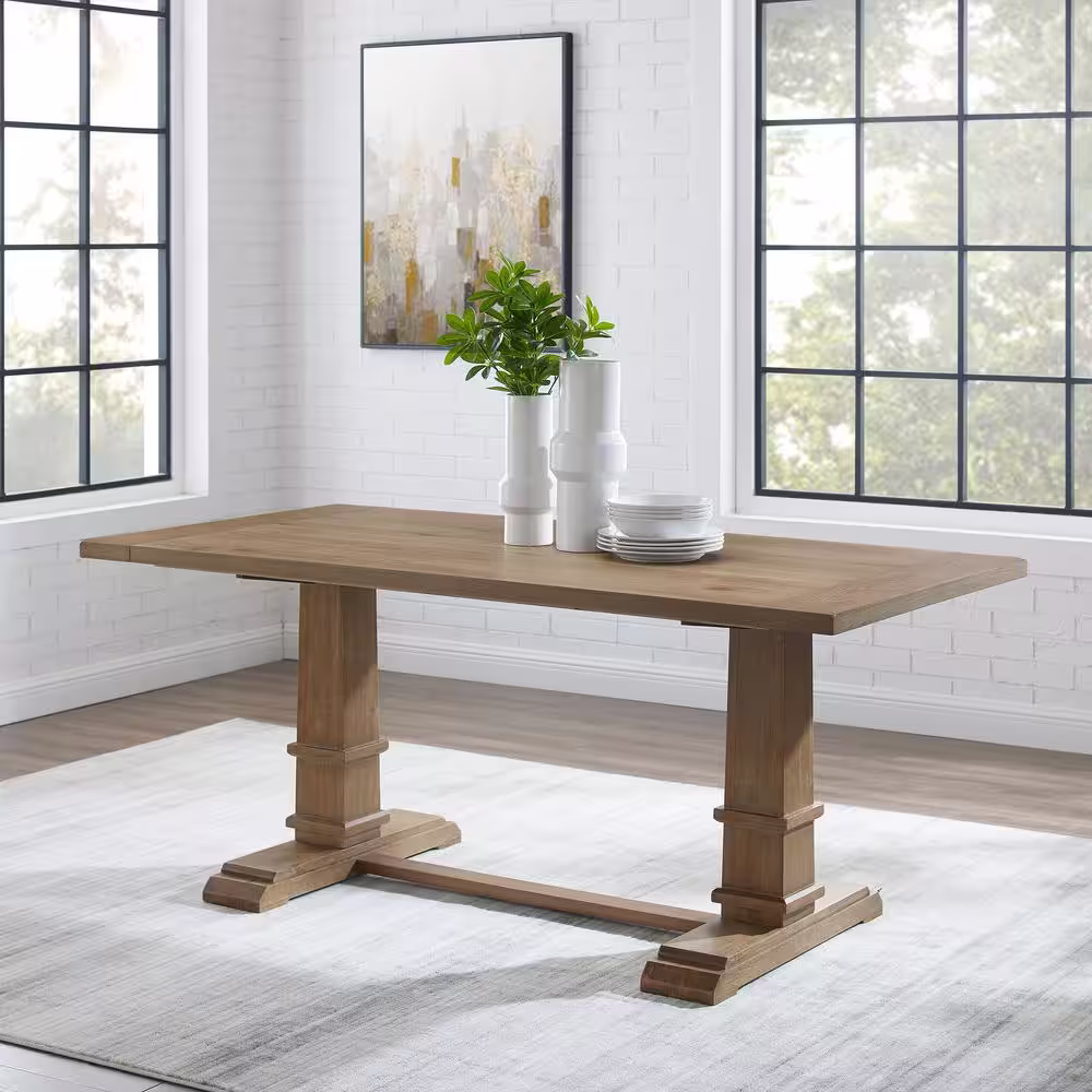 CROSLEY FURNITURE Joanna Rustic Brown Dining Table