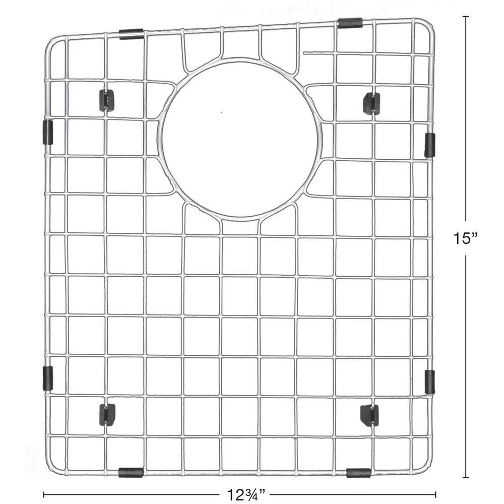 Karran 12-3/4 in. x 15 in. Stainless Steel Bottom Grid Fits QT-710 / QU-710