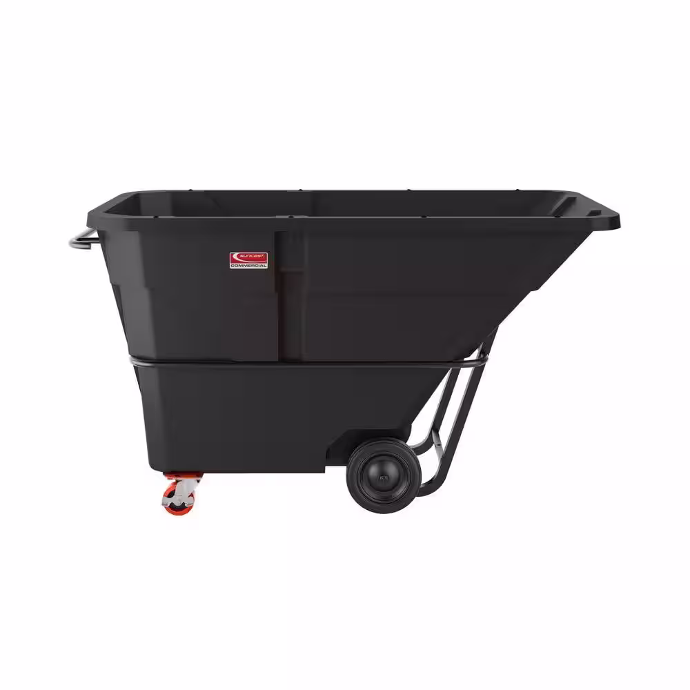Suncast Commercial 1300 lbs. Capacity 1-1/2 yds. Standard Duty Forkliftable/Towable Tilt Truck