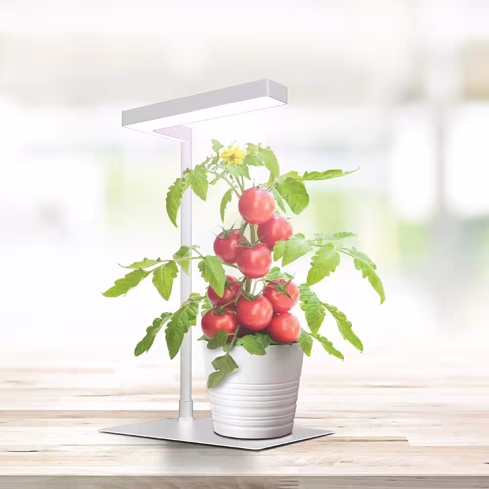 Feit Electric 17 in. 14-Watt Vegetation Seeding Flowering White Integrated LED Indoor Table Top Plant Grow Light Fixture Daylight