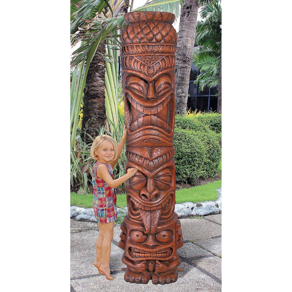 Design Toscano 77 in. H Island Tiki Totem Grand Statue