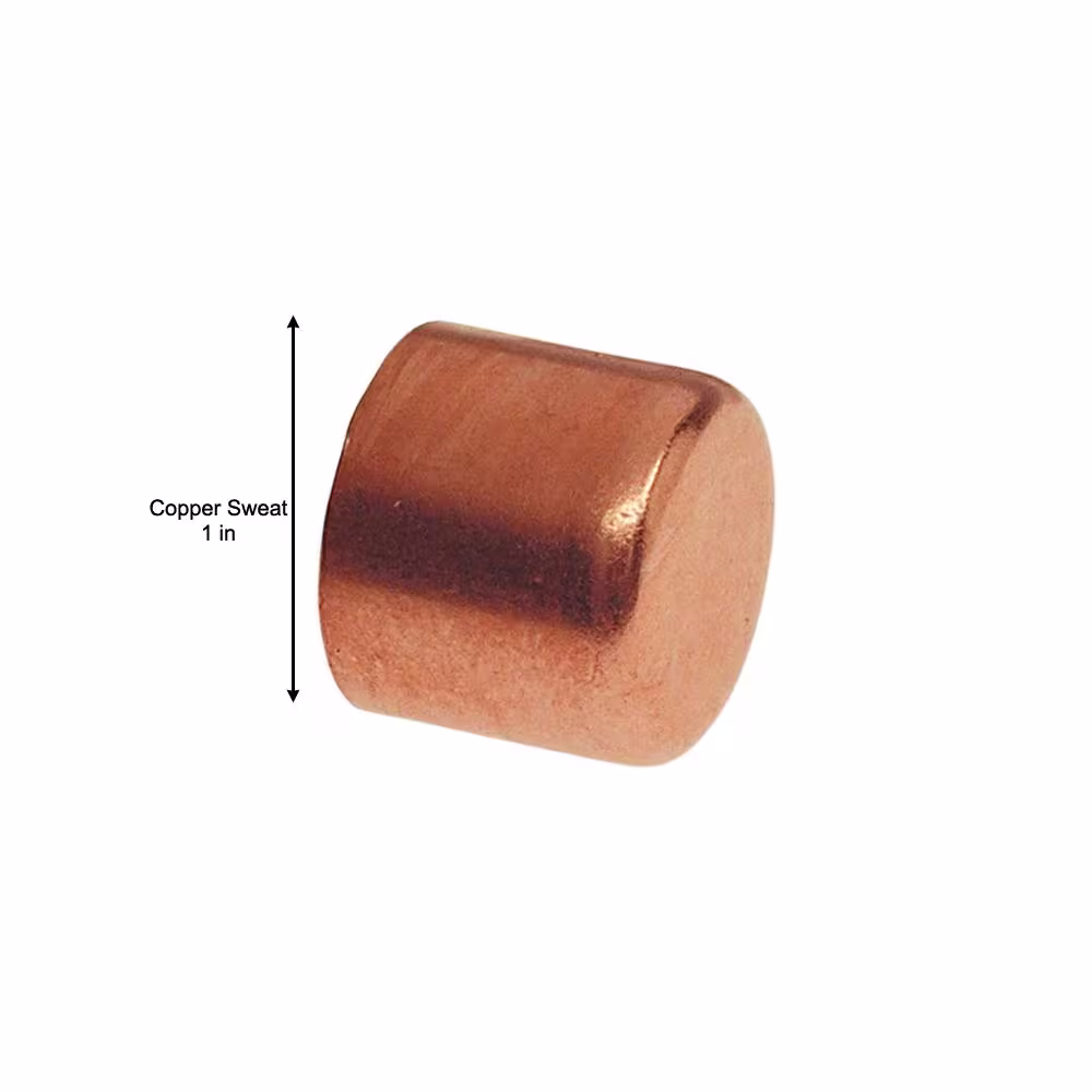 Everbilt 1 in. Copper Pressure Tube Cap Fitting