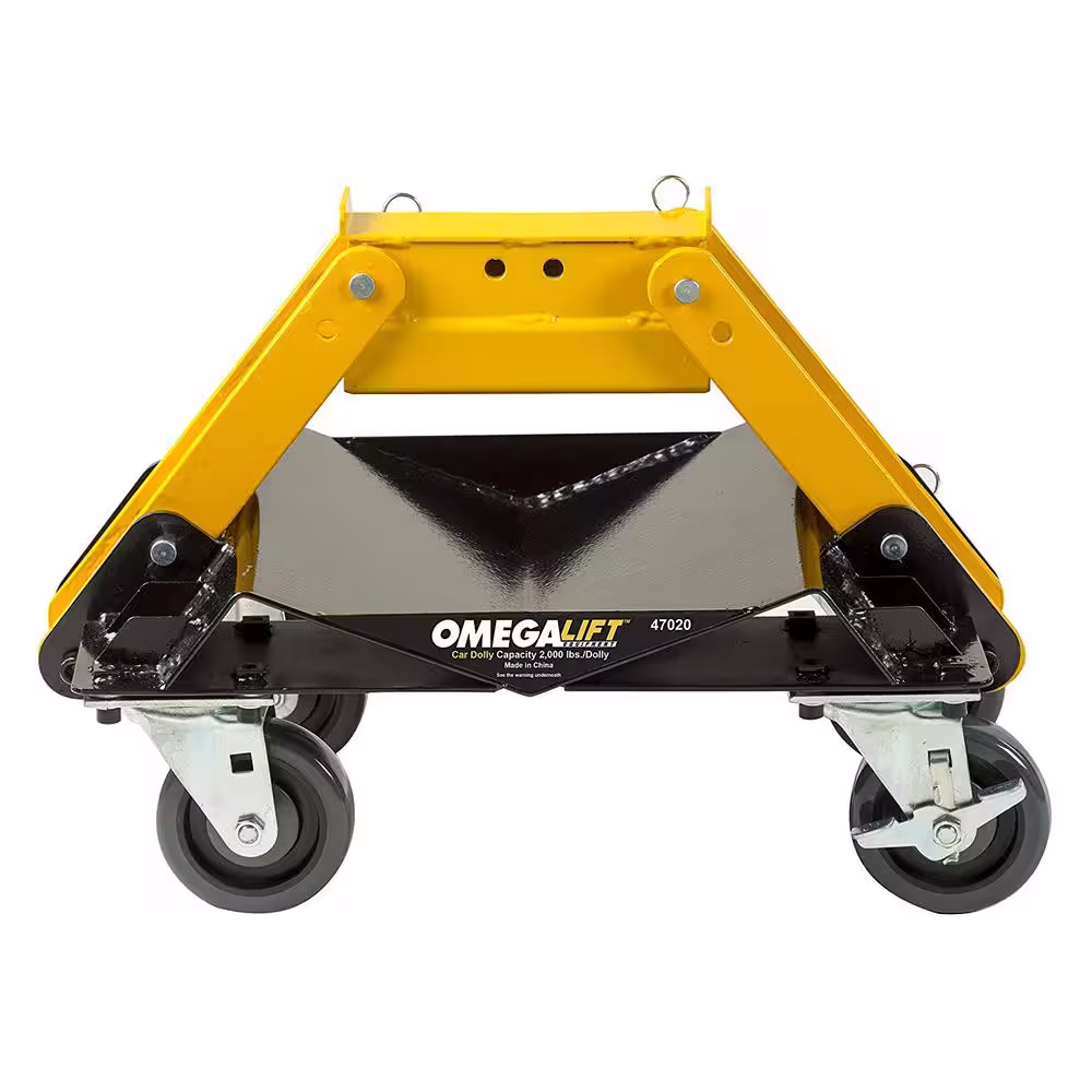 Omega Lift Heavy-Duty 2000 lbs. 3-in-1 Car Dolly Set Pair