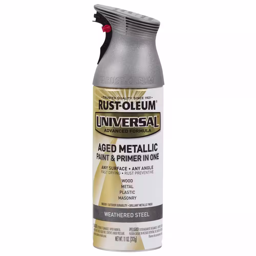Rust-Oleum Universal 11 oz. All Surface Aged Metallic Weathered Steel Spray Paint (6-Pack)