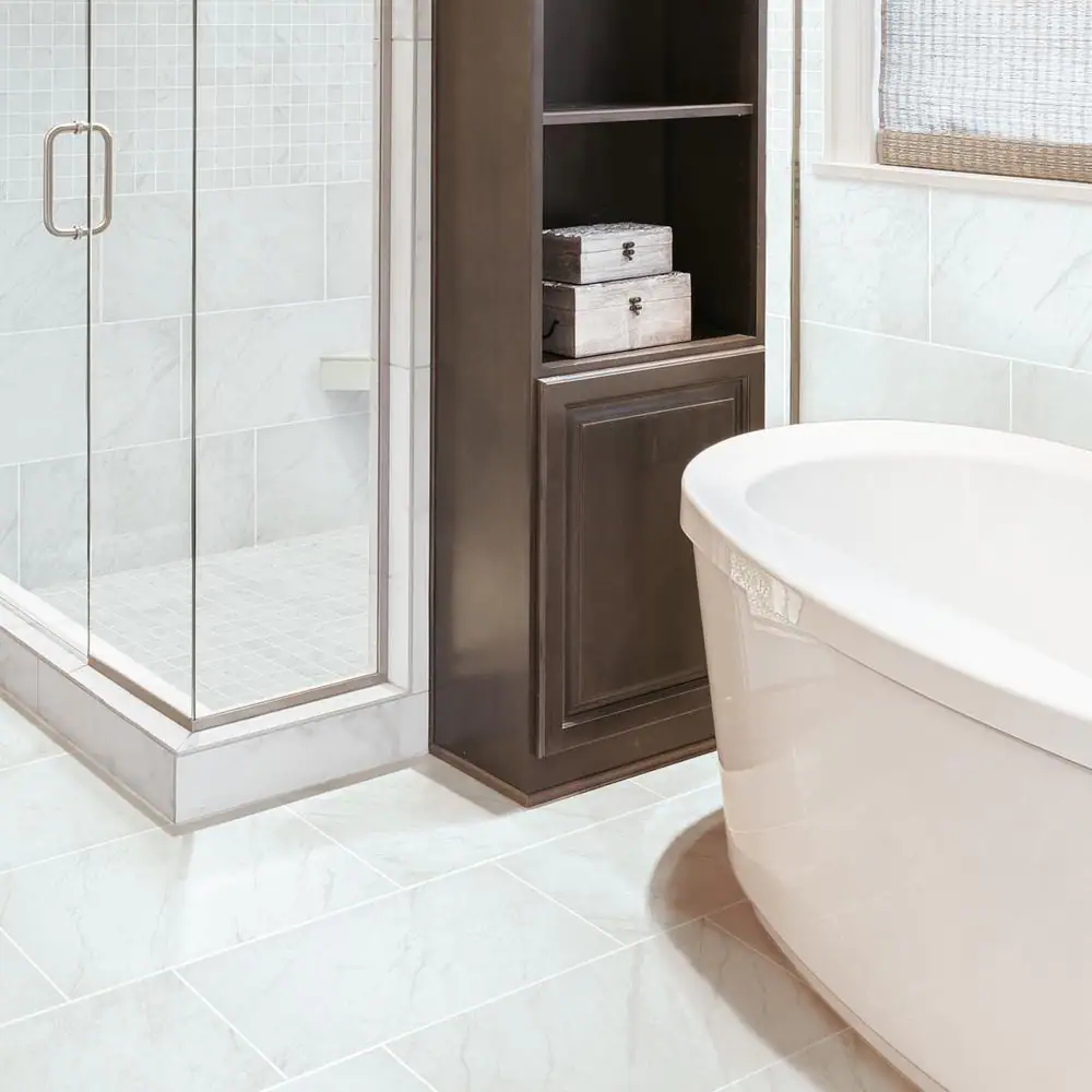 Florida Tile Home Collection Brilliance White 12 in. x 12 in. Square Matte Porcelain Floor and Wall Mosaic Tile (5 sq. ft. / case)