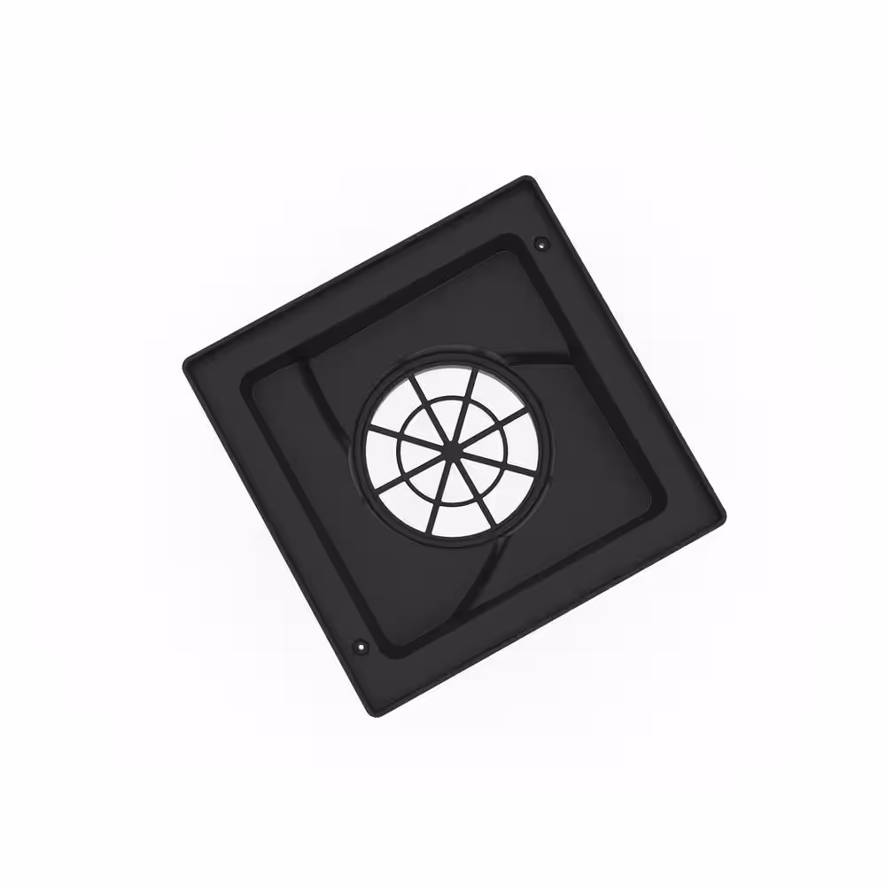 RELN Storm Vortex 9 in. Low Profile Catch Basin Complete with Gray Grate