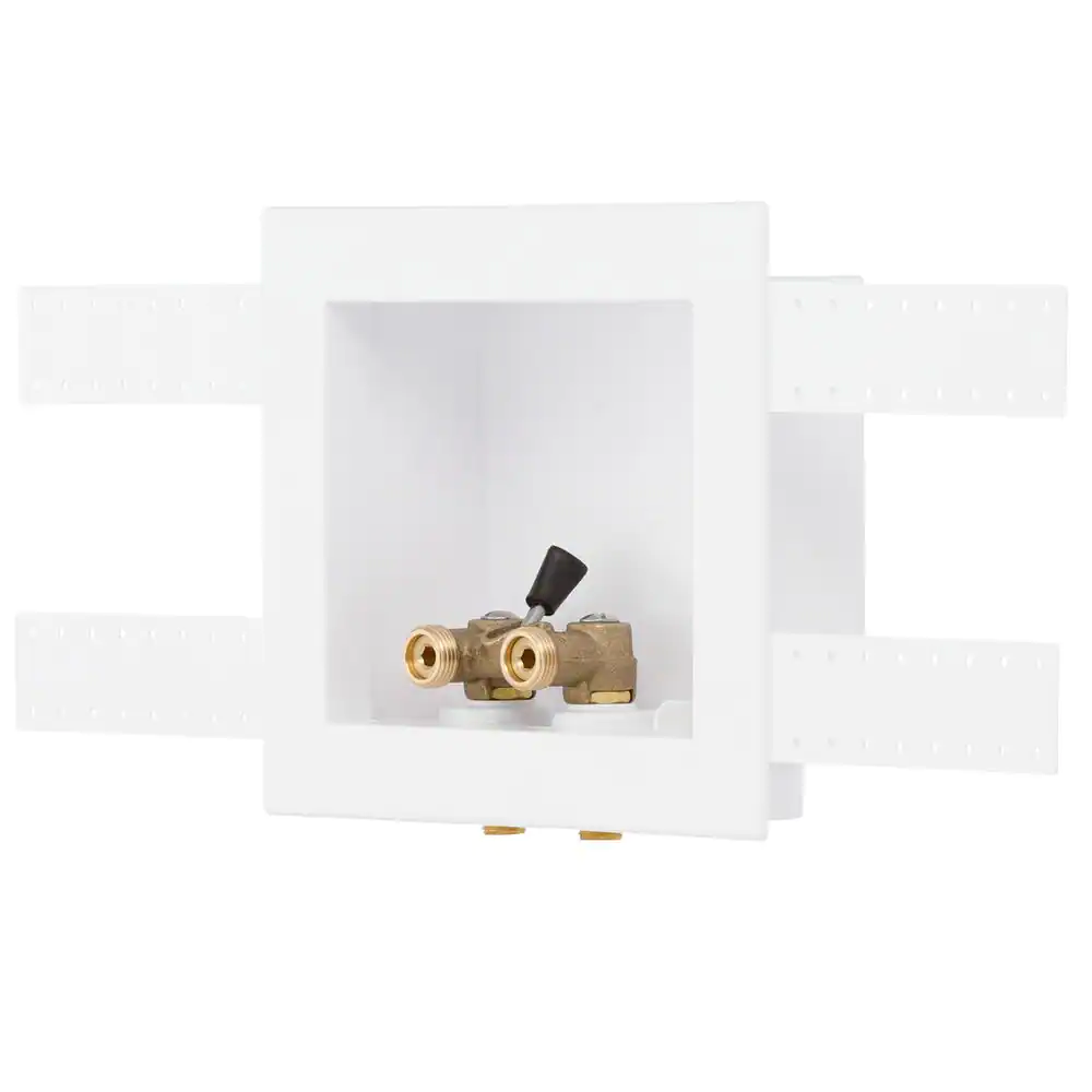 Oatey Quadtro 1/4 in. Turn Copper Washing Machine Outlet Box with Water Hammer Arrestor