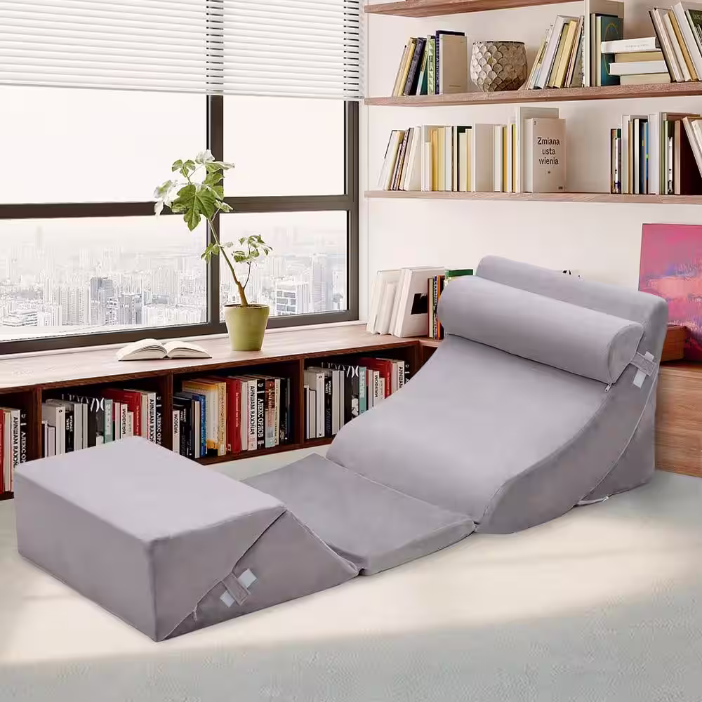 ANGELES HOME Foam 6 Pieces Bed Wedge Body Pillow Set for Neck Back and Leg Pain Relief