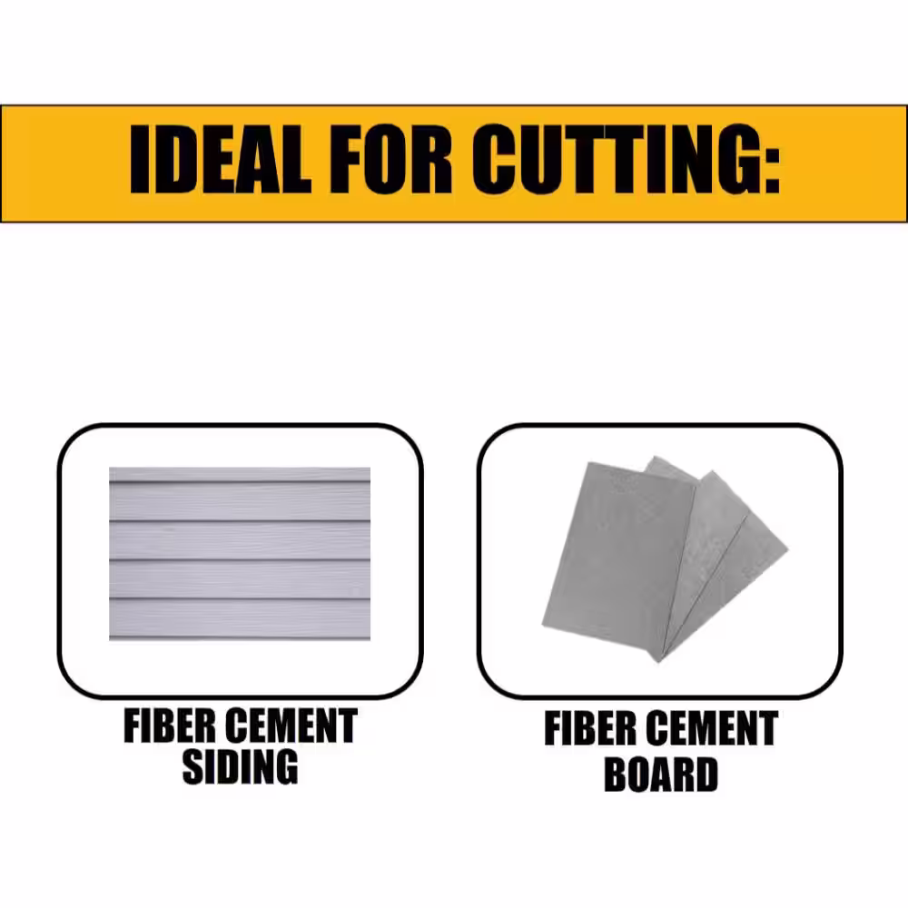 DEWALT ATOMIC 4-1/2 in. 4-Tooth Fiber Cement Cutting Circular Saw Blade