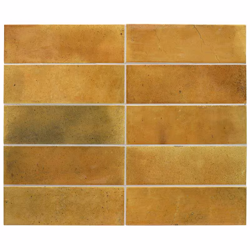 Apollo Tile Antiek Orange 2.58 in. x 7.9 in. Glossy Ceramic Subway Wall and Floor Tile (5.38 sq. ft./case) (38-pack)