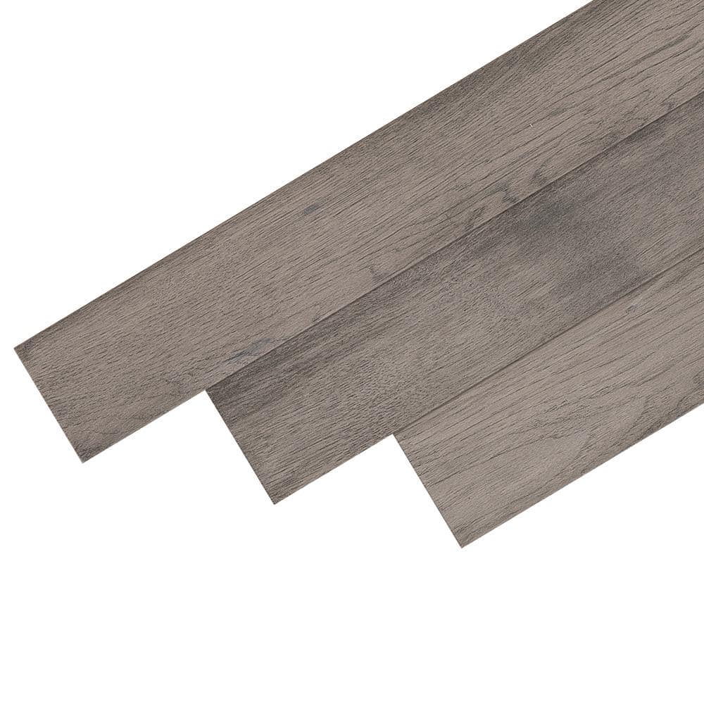 Bruce Hydropel Light Gray Hickory 7/16 in. T x 5 in. W Waterproof Engineered Hardwood Flooring (22.6 sqft/case)