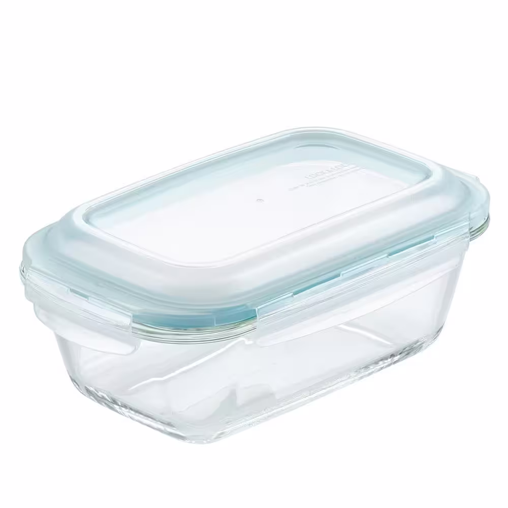 None Performance Glass 8.5 in. x 5.5 in. Bread Baking and Loaf Pan with Lid