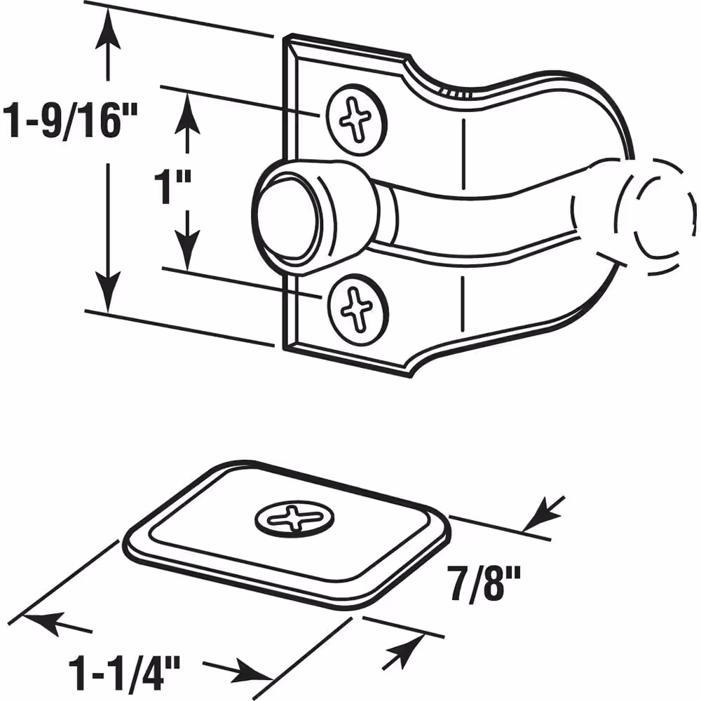 Prime-Line Wood Window Vent Lock (2-pack)