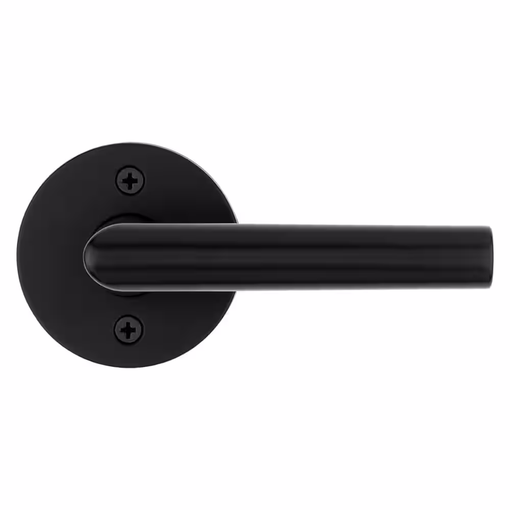 Kwikset Milan Matte Black Half-Dummy Door Lever