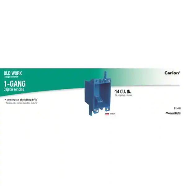 Carlon 1-Gang 14 cu. in. PVC Old Work Electrical Switch and Outlet Box