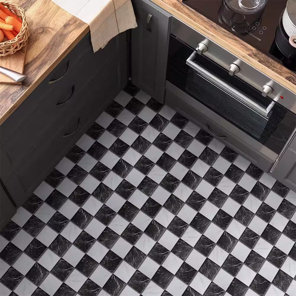 Merola Tile Merzoni Checker Ruzzini 17-7/8 in. x 17-7/8 in. Porcelain Floor and Wall Tile (11.25 sq. ft./Case)