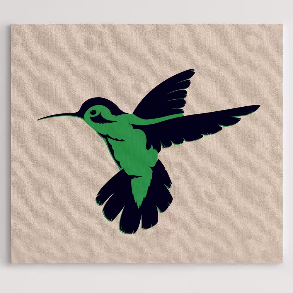 Stencil1 Hummingbird 2 Layer Stencil