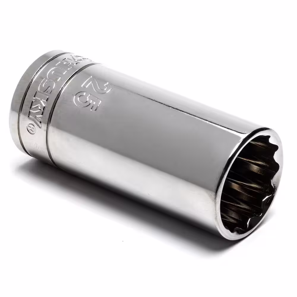 Husky 1/2 in. Drive 25 mm 12-Point Deep Socket