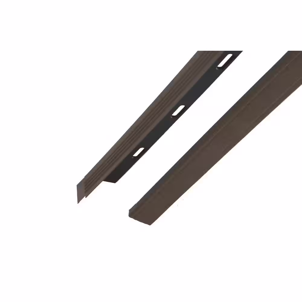 Novik Novik Trim 1.25 in. x 72 in. 2-Piece Polymer Trim/J-Channel in Cedar Blend (20 Per Box)