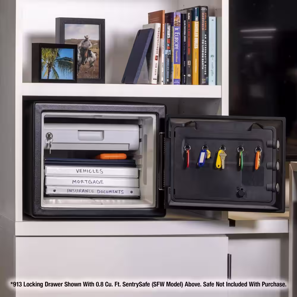 SentrySafe Locking Drawer Insert Accessory, for 0.8 and 1.2 cu. ft. Fireproof & Waterproof Safes