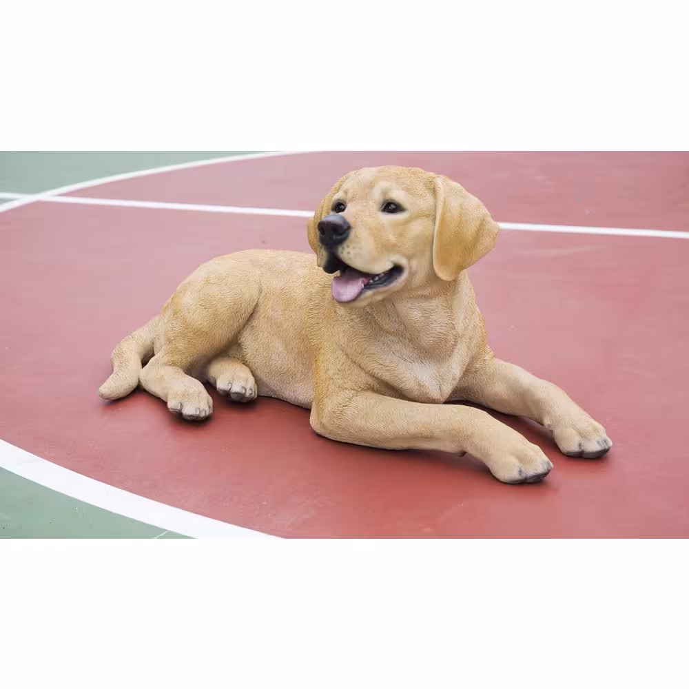 Hi-Line Gift Yellow Labrador Lying Down Statue