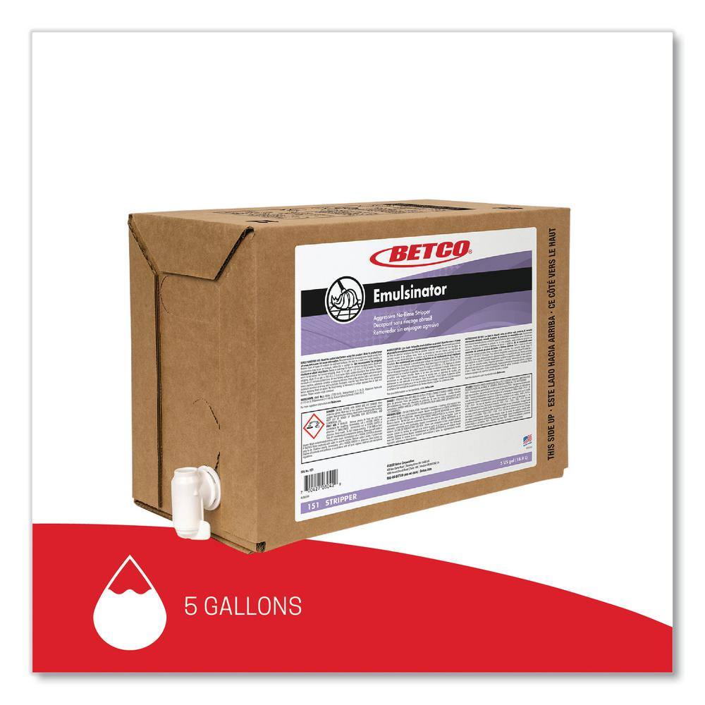 Betco 5 gal. Sassafras Scent Emulsinator Floor Stripper Bag-in-Box