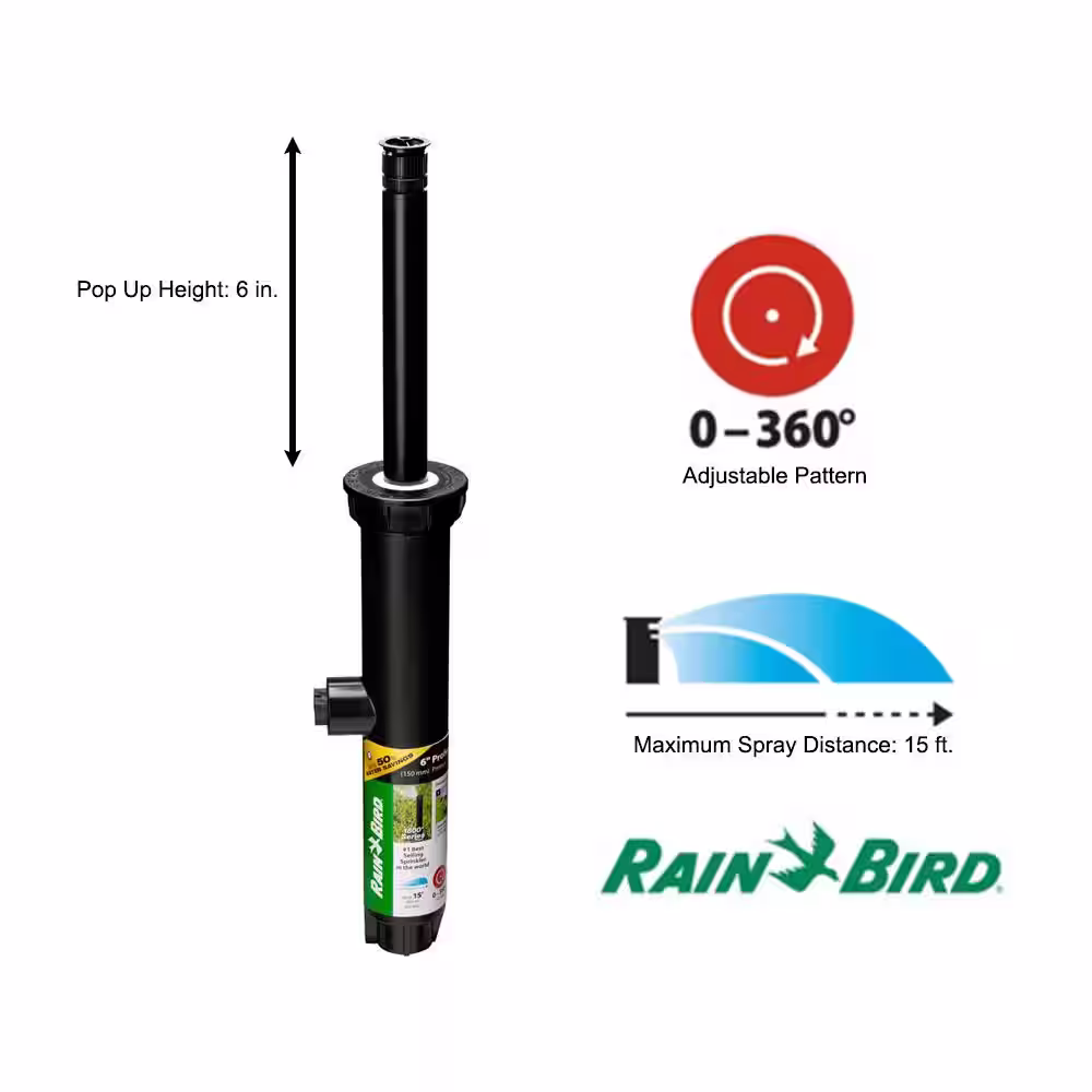 Rain Bird 1806AP Adjustable Pattern 6 in. Pop-up PRS Spray Head