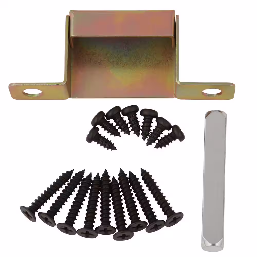 Prime-Line Security Door Non-Locking Mortise Handle Set, Steel and Diecast Construction, Black