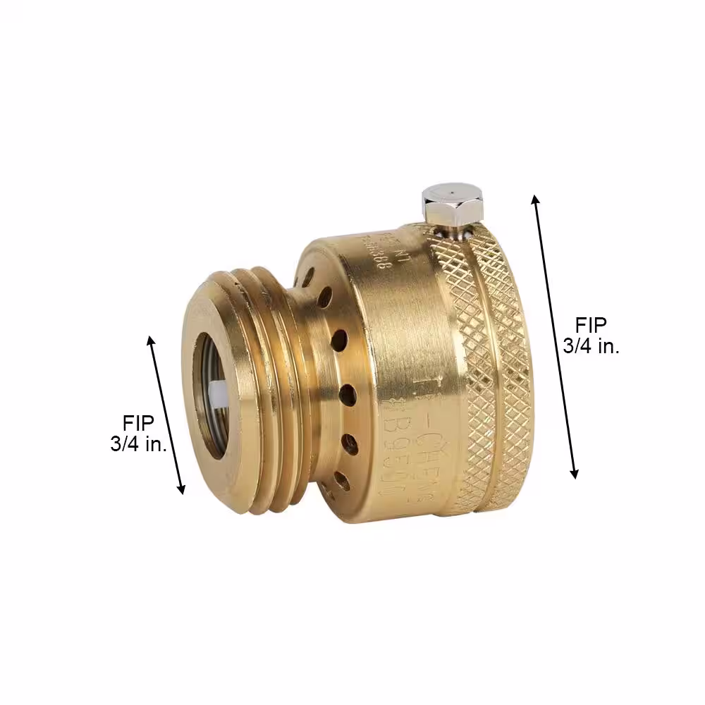 Everbilt 3/4 in. FHT x 3/4 in. MHT Hose Bibb Valve Vacuum Breaker (15-Pack)