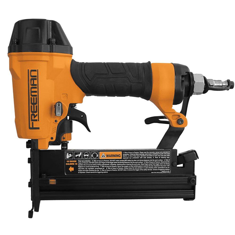 Freeman 2nd Generation Pneumatic 3-in-1 16 and 18 Gauge 2 in. Finish Nailer / Stapler with Belt Hook and 1/4 in. Air Connector