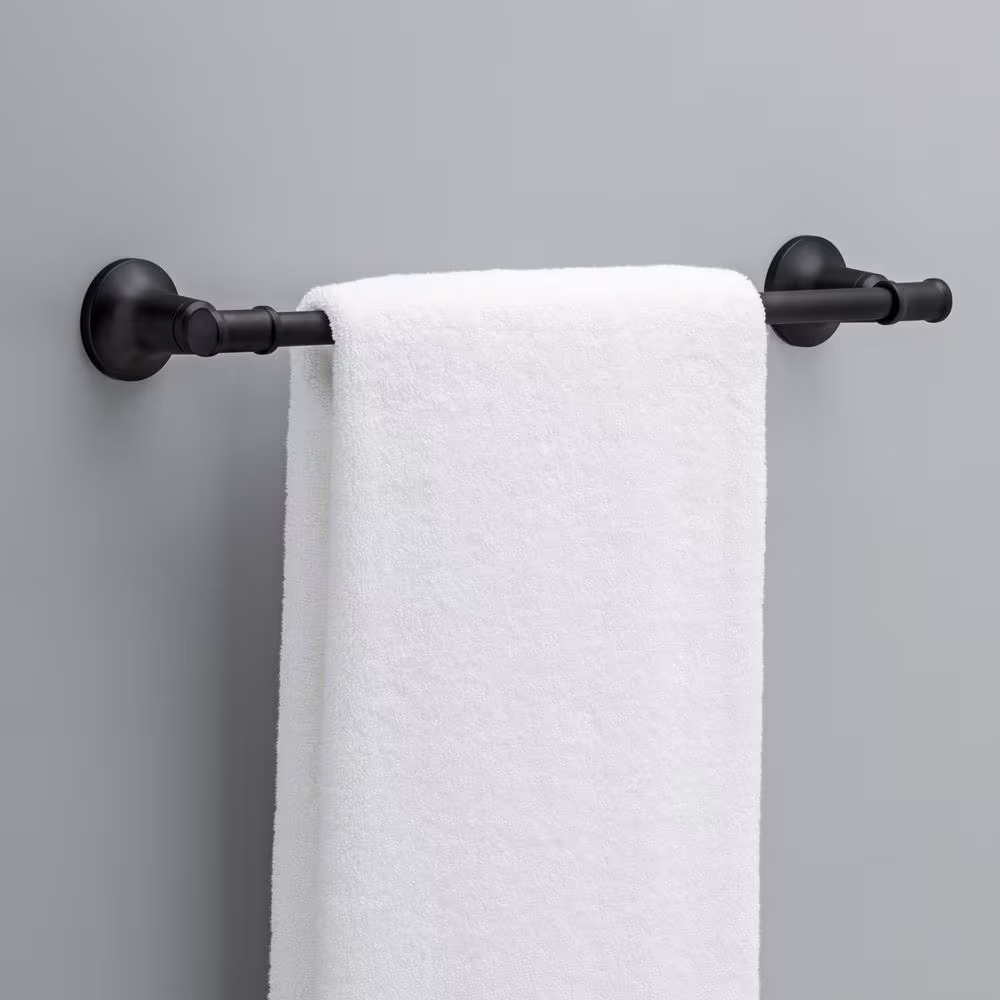 Delta Chamberlain 18 in. Towel Bar in Matte Black