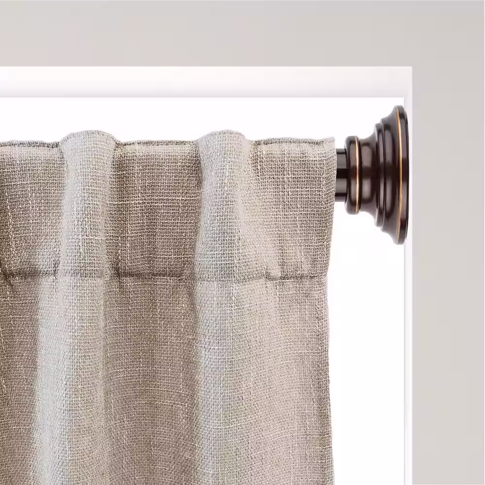 Snugset 30 in. x 52 in. Easy-Install Optional No Tools Adjustable 7/8 in. Window Tension Rod in Bronze