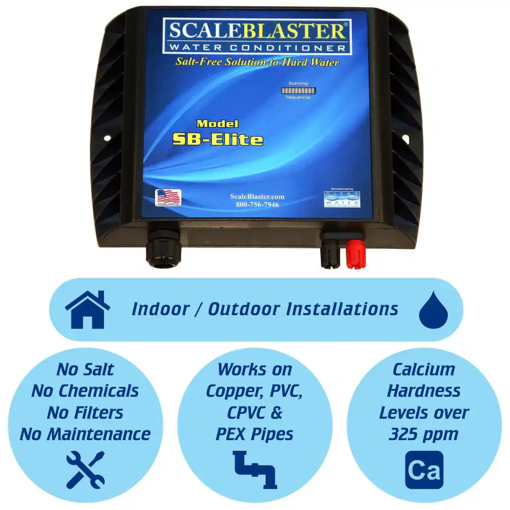ScaleBlaster 20+ gpg Deluxe Model Electronic Water Conditioner (Weather Proof)