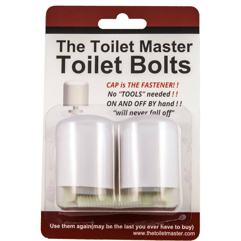 None Tool-free Toilet Bolt and Cap System (24-Pack)