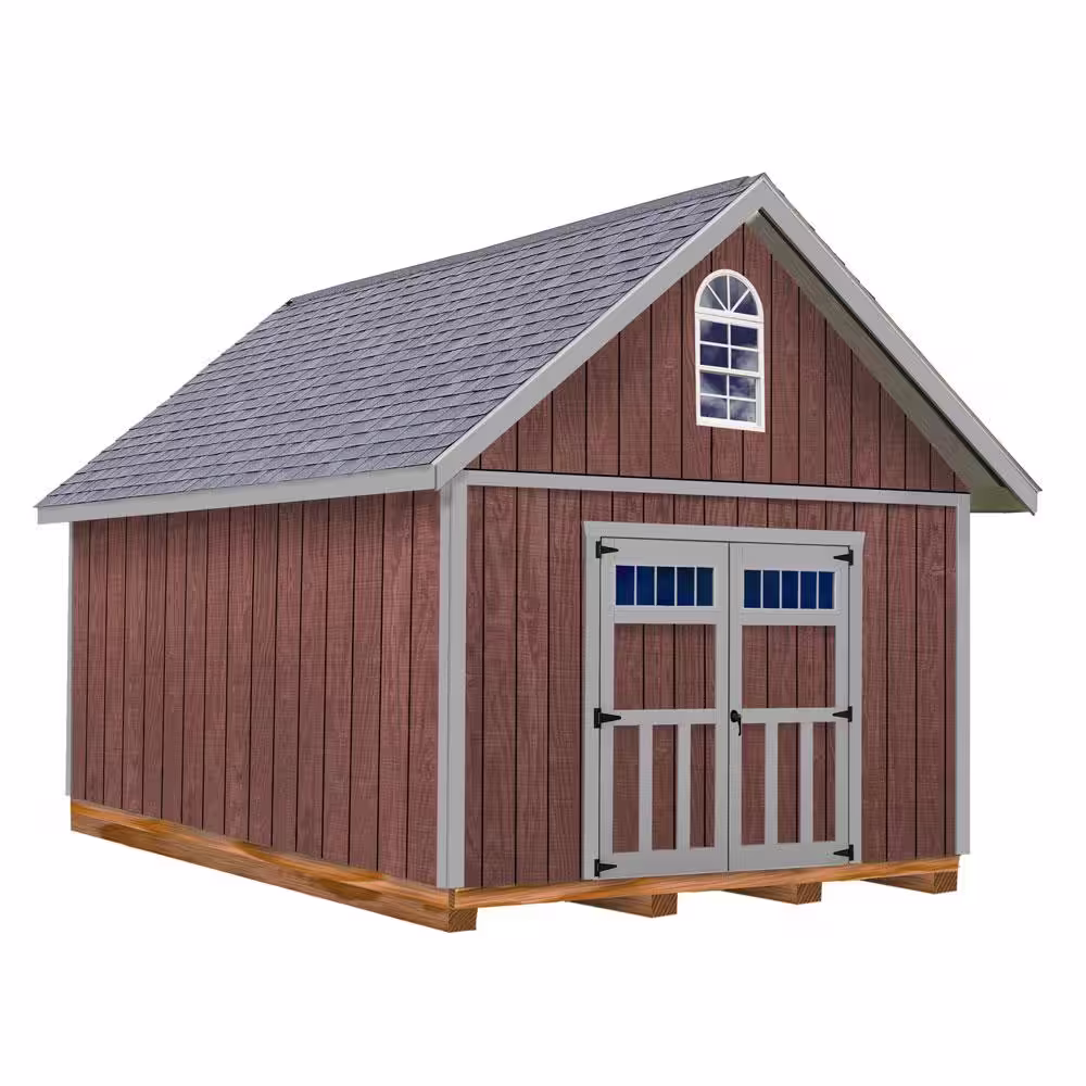 Best Barns Springfield 12 ft. x 16 ft. Wood Storage Shed Kit with Floor