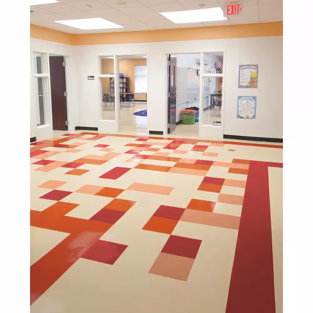 Armstrong Flooring Imperial Texture VCT 12 in. x 12 in. Maraschino Standard Excelon Commercial Vinyl Tile (45 sq. ft. / case)