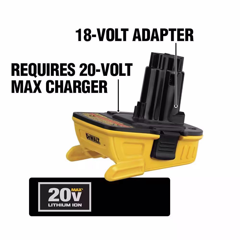DEWALT 20V MAX Lithium-Ion Battery Adapter for 18V Tools